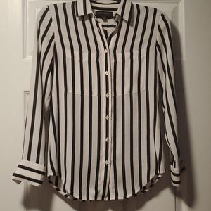 Striped button down Banana Republic